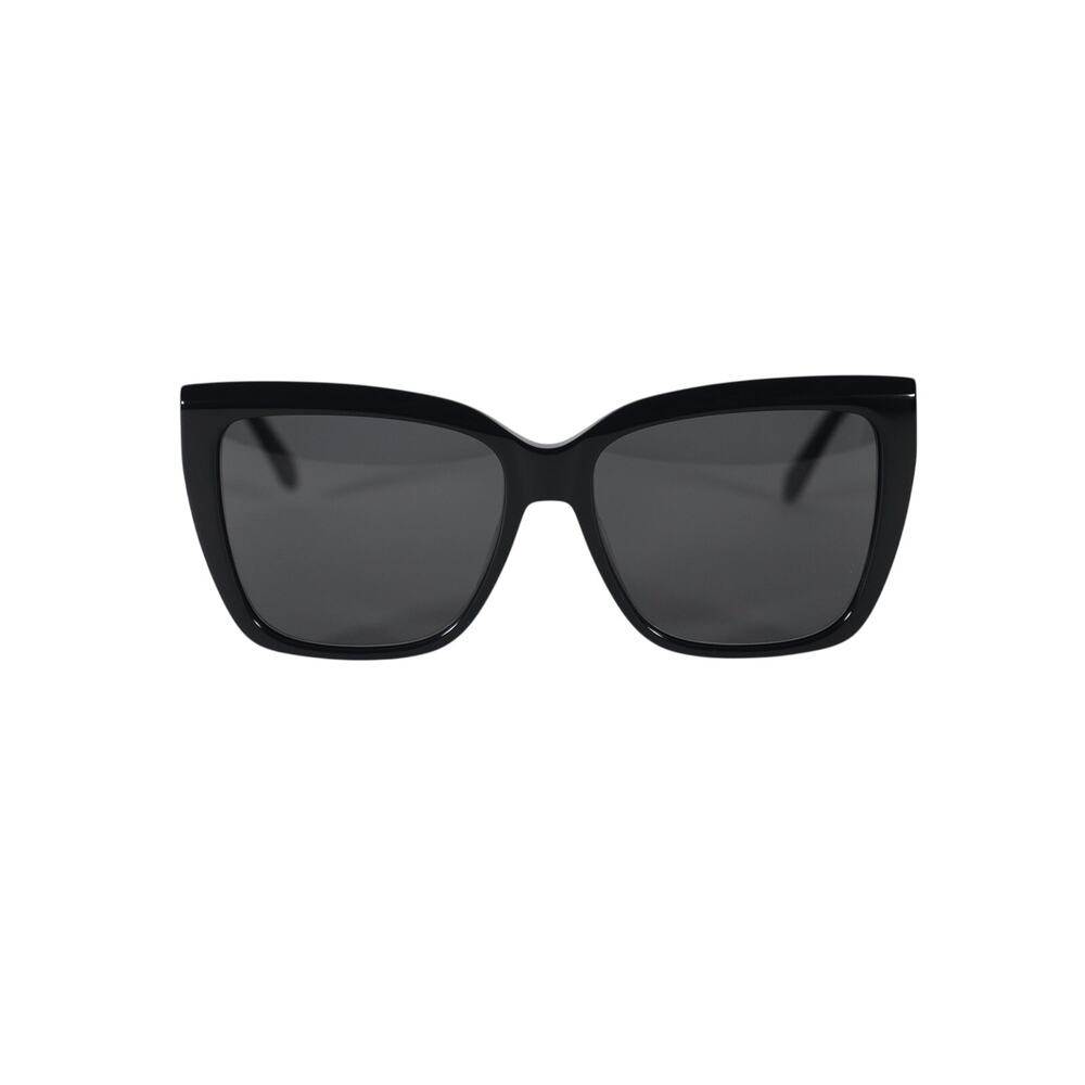 Salvatore Ferragamo Oversized Square Cat Eye Women's Sunglasses-Black / Grey-NWT